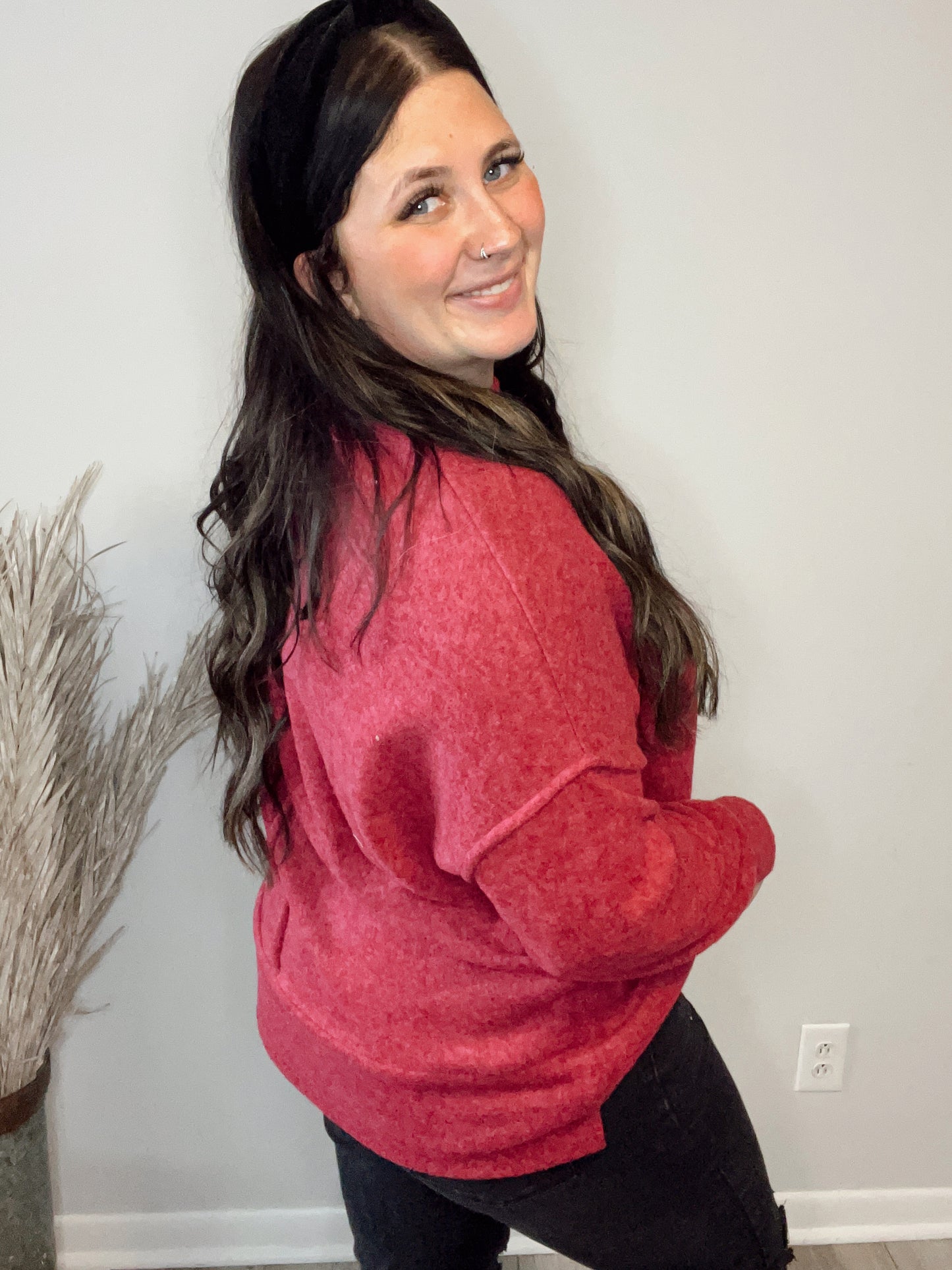 Brushed Melange Sweater