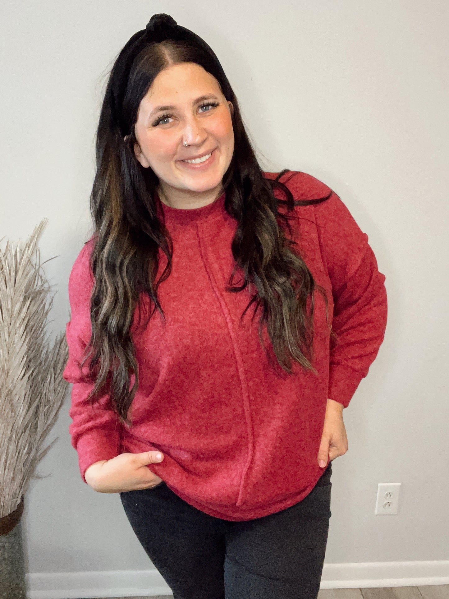 Brushed Melange Sweater